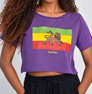 Cropped com a bandeira da Etiópia